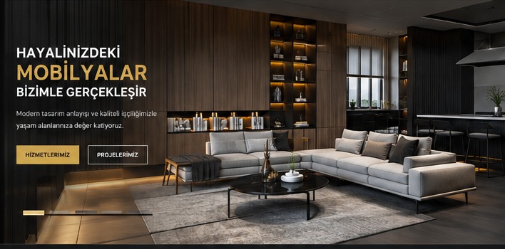 Modern salon mobilyası